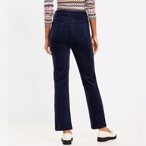 LOFT Straight Corduroy Ankle Pants 25 Deep Space Blue